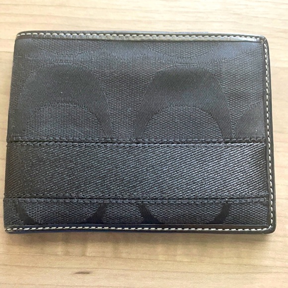 Men’s Black Coach Wallet - Picture 1 of 6
